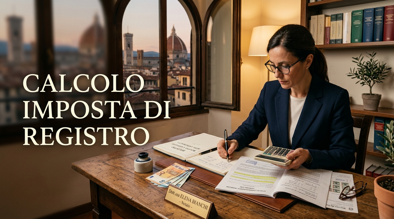 signora calcolatrice calcolo imposta registro